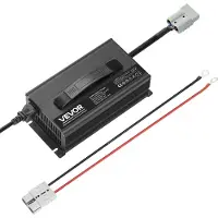 Vevor 24V 20A litium-akkulaturi, 29.2V, AC-DC LiFePO4 -älylaturi, Anderson-liittimellä, LED-merkkivalo, 0V aktivointi, veneiden ja matkailuautojen litium-LiFePO4-syväpurkausakuille