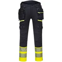 Portwest DX445YBR Hi-Vis luokan 1 riipputaskuhousut