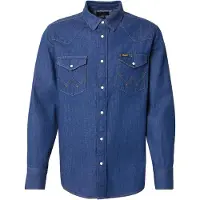 Wrangler Western Shirt - Blue - XXL x 00