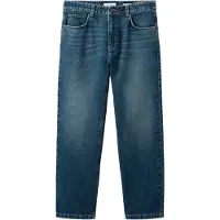 Mango Straight Fit Cotton-Linen Jeans - Blue - 42