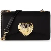 Love Moschino Victory Heart Olkalaukku Nahka 21.5 cm Musta