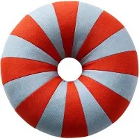 Studio About Float Pillow, Blue/Red - Multi/patterned - Ø 40 CM