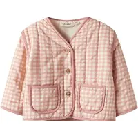 Lil´ Atelier Nbflarose Ls Quilt Jacket Lil - Pink - 74