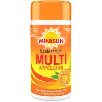 Minisun Monivitamiini Multi Appelsiini 90 tabl