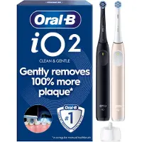 Oral-B iO2 Duo Sähköhammasharja tuplarungolla Musta ja Pinkki