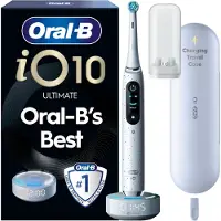 Oral-B iO10 sähköhammasharja, valkoinen + lataava matkakotelo