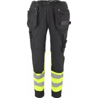 AWTOOLS Suojaavat työhousut AW02614; T3; 2XL musta/keltainen