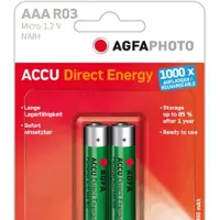 Agfa Direct Energy, AAA, Nikkelimetallihybridi (NiMH), 1,2 V, 950 mAh, Vihreä (132-803944)
