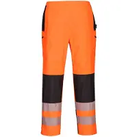 Portwest PW386 oranssi HI-Vis naisten sateenpitävät työhousut