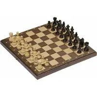 Goki Lautapeli - - Taikapelin avattava shakki - 28 x 28 x 2 cm - Ihanteellinen sisätiloihin - 2 tai enemmän pelaajaa