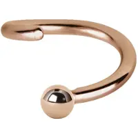 Wildcat Continous Ball Closure Ring - 1,0 mm, Rožnato Zlata, 6,0 mm