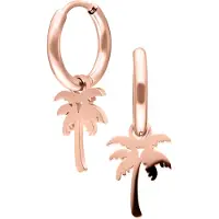 Wildcat Mini Palm Hoops - Korvakorut (pari) - Ruusukultainen metalli