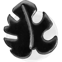 Wildcat Monstera Push-Fit Labret<!--63ddf88e836d0--> - Musta metalli