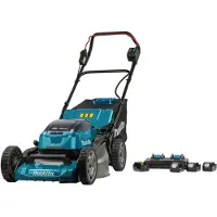 Makita Akkukäyttöinen ruohonleikkuri DLM530PT4; 2x18 V; 4x5,0 Ah akku