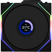 Lian Li UNI FAN TL LCD Wireless 140 - Reverse Blade, 140mm PWM-laitetuuletin, musta