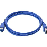 DeLOCK Cable USB3.0 A-B male/male 1m, 1 m, USB A, USB B, Uros/uros, 5 Gbit/s, Sininen (82580)