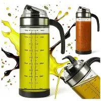 Hobby Hall 2x Lasi-annostelija 500 ml kahvalla kastikkeille, öljylle
