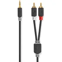 Nedis 3.5 mm - 2x RCA stereoaudiokaapeli