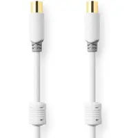 Nedis CSBW40015WT20 IEC Uros-IEC Naaras 2.00 m Koaksiaalikaapeli