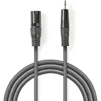 Nedis XLR uros - 3.5 mm uros XLR-audiokaapeli