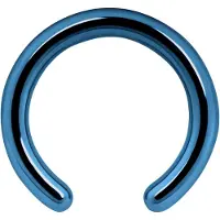 Wildcat Anodised Clip in Ring without Ball - 1,6 mm, Dunkelblau, 8,0 mm