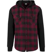Urban Classics Hooded Ed Flanell Sweat Leeve Pitkähihainen Kauluspaita