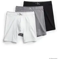 Calvin Klein Underwear Bokserishortsit harmaa / musta / valkoinen