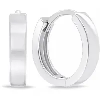 Lykken Casuals hopeiset rengaskorvakorut 15 mm