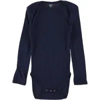Smallstuff Body Ls, Navy Drop Needle, Merino Wool - Blue - 98