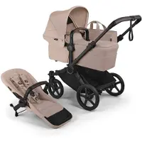 Bugaboo Donkey 6 Täydellinen Rattaat Black Desert Taupe Melange Black Desert Taupe Melange One Size Musta One Size Pojat, Tytöt