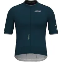 Bioracer Epic Essential -lyhythihainen pyöräilypaita graphite blue miehet