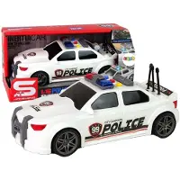 Leantoys Poliisi urheiluauto 1:16 Valkoinen ääni