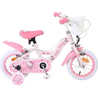 Volare Hello Kitty lastenpyörä 12'' apupyörillä vaaleanpunainen