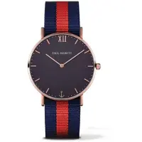 Paul Hewitt Unisex-kello - - PH-SA-R-ST-B-NR-20S - Ø 39 mm - Ruostumaton teräs - Nailonihihna