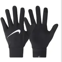 Nike Running Gloves Lightweight Tech - Musta/hopea, koko Large