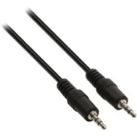 Logilink 3.5mm - 3.5mm, 2m, 3.5mm, Uros, 3.5mm, Uros, 2 m, Musta (CA1050)