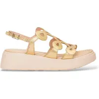 Wonders for woman. A-4503_5432_6509 Leather Sandals Heaven 03 gold (39), 3 to 5 cm, Buckle, Casual, Party
