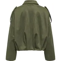 ONLY Onlmoon-Stina Faux Suede Bomber Pnt Noos - Khaki green - XL