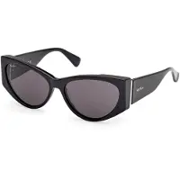Max mara MM0132 58/15/135 Kiiltävä musta Etuosa asetaatti NAISILLE MM0132 Aurinkolasit