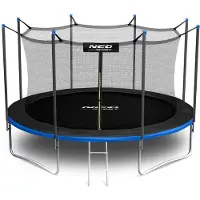 Neo-Sport puutarhatrampoliini 13ft/404cm puutarhatrampoliini sisäisellä verkolla ja tikkailla