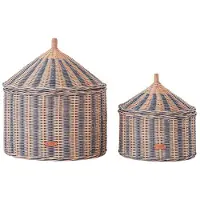 OYOY Säilytyskorit - 2 kpl - 50x41/36x36 cm - Sirkus - sininen - - OneSize - Korit