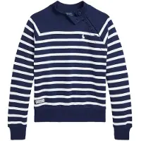 Ralph Lauren Collegepaita - Laivastonsininen/Valkoinen raid - - 16 v (176) - Collegepaidat