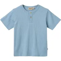 Wheat T-paita - Joustinneule - Lumi - Haalistunut Denim - - 3 v (98) - T-paidat