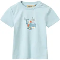 Wheat T-Shirt S/S Wally - Blue - 80
