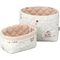 Cam Cam 2-pack Tikattu Säilytyskori Carousel Carousel One Size Punainen One Size Pojat, Tytöt
