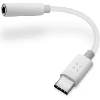 FIXED Audiosovitin USB-C/3.5mm Naaras 10cm Valkoinen