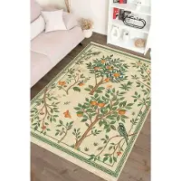 Conceptum Hypnose -matto 484RVN1214, 50x80 cm, beige/vihreä/useita värejä