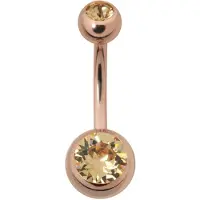 Wildcat Double Jewelled Bananabell - 10,0 mm, Šampanjec