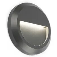 Faro Led ulkoseinävalaisin GRANT, Musta, Synteettinen materiaali, Moderni,