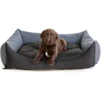 HOBBYDOG Peti Eco XL, 82 x 60 cm, harmaa/musta väri